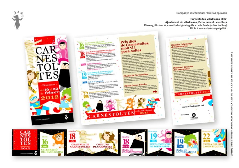 Diseño gráfico e ilustración 'Carnestoltes Viladecans'