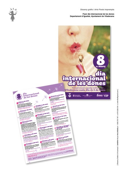 Flyer dia internacional de les dones
